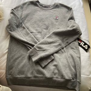 Fila Crew Neck Gray Sweatshirt